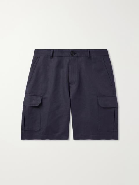 Loro Piana Straight-Leg Cotton and Linen-Blend Cargo Shorts