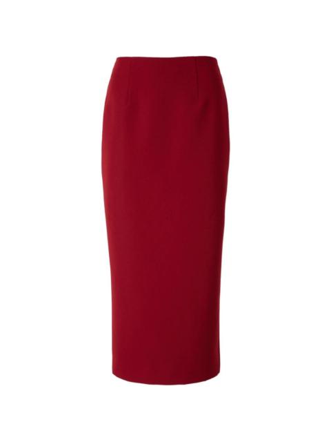 ROLAND MOURET high-waist crepe skirt
