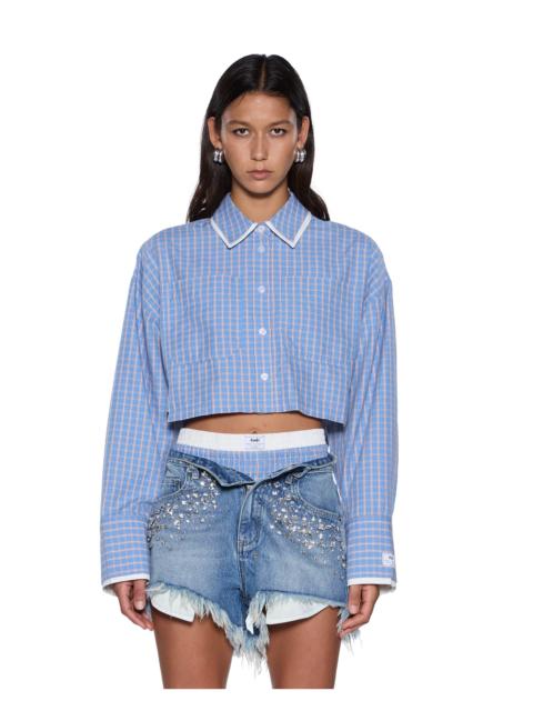 Ksubi BALTER LS SHIRT BLU CHECK