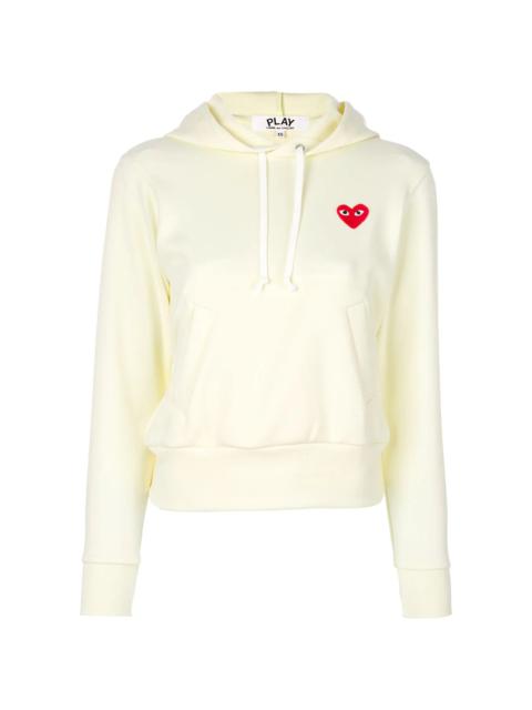 heart-patch long-sleeve hoodie