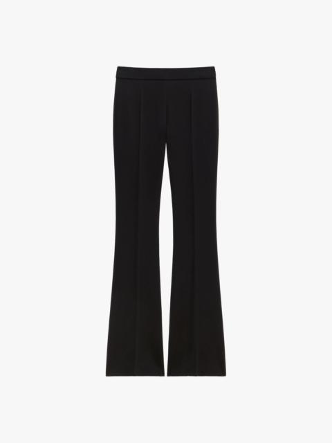 FLARED PANTS IN CREPE DE SATIN