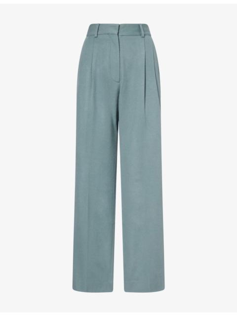 BLAZÉ MILANO Mystere Fox Wool And Cashmere Trousers