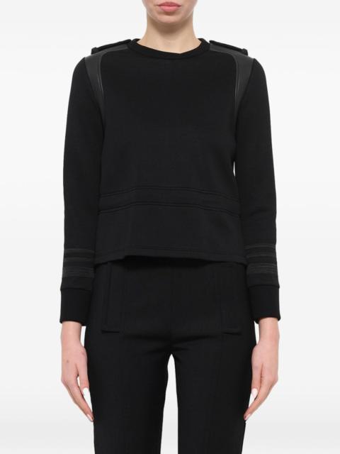 Neil Barrett leather details sweatshirt