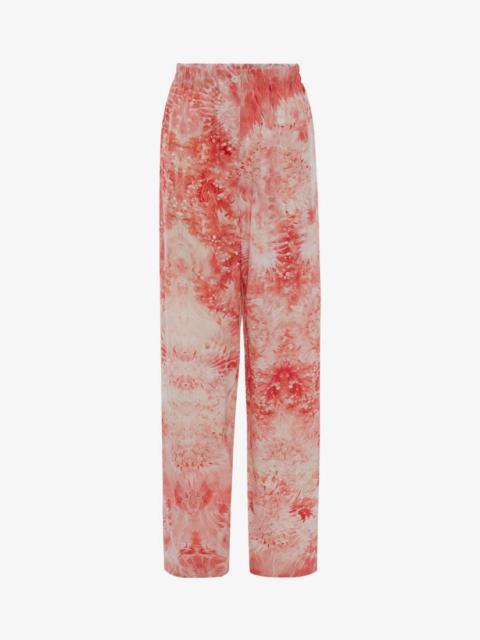 Alexander McQueen Sea Coral Pyjama Trouser in Coral