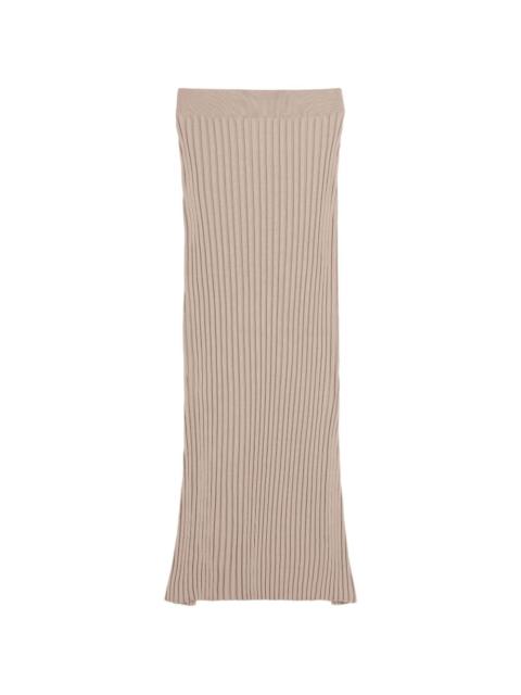 Tod's ribbed-knit midi skirt