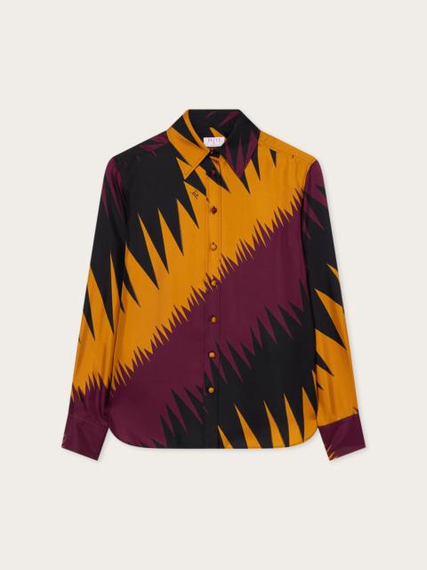 PUCCI DRAGO PRINT SILK SHIRT