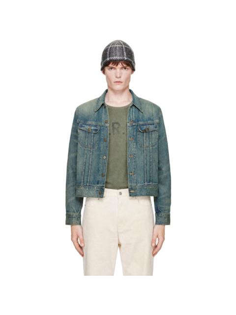 RRL by Ralph Lauren Blue Indigo Denim Trucker Jacket