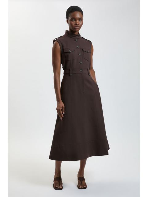 KAREN MILLEN Herringbone Texture Utility Dress