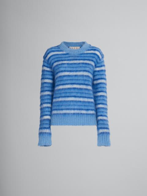 STRIPES MOHAIRAND WOOL SWEATER