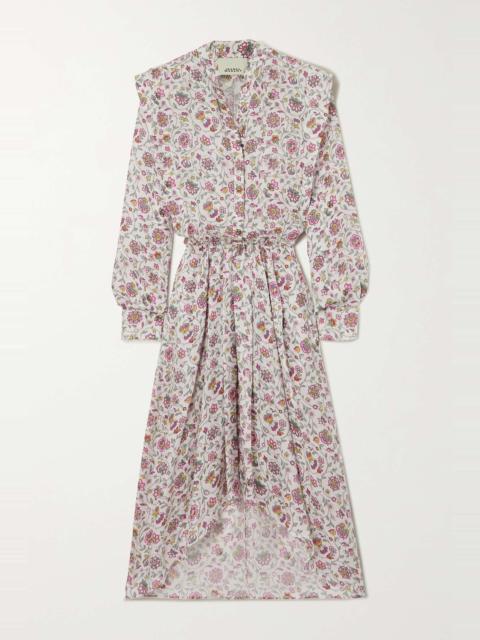 Isabel Marant Lokeya asymmetric floral-print jacquard dress