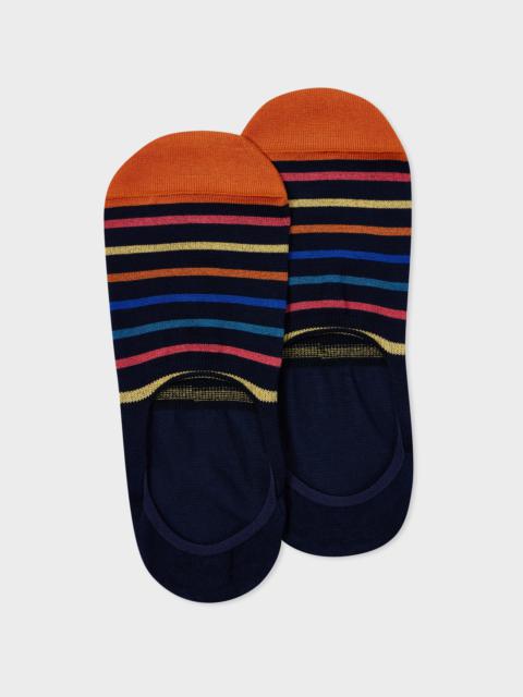 Navy Stripe Loafer Socks