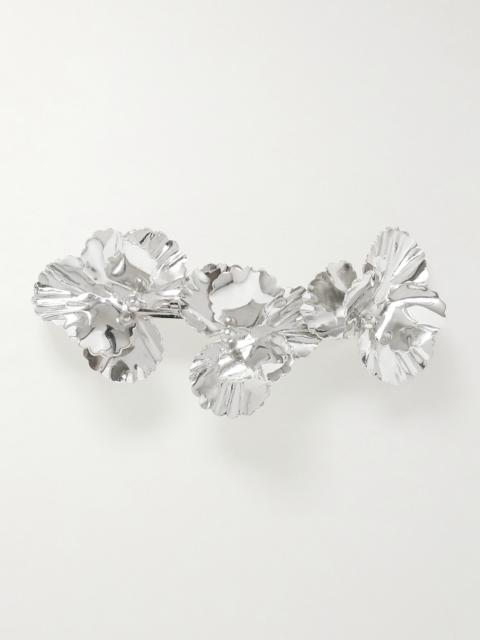 Jennifer Behr Pansy Silver-plated Hair Clip