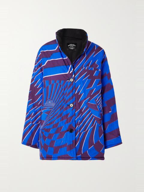 Stella McCartney Alex oversized reversible printed shell coat