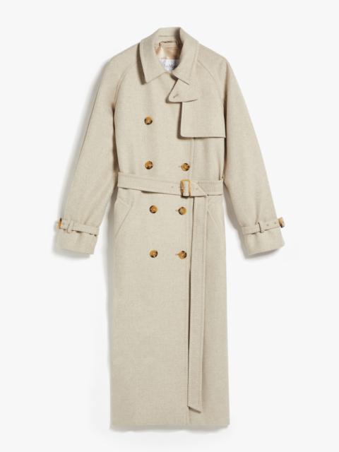 MURENA Cashmere, alpaca and camel trench coat