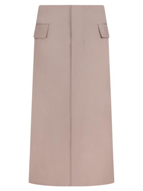 SUITING MIX SKIRT | BEIGE