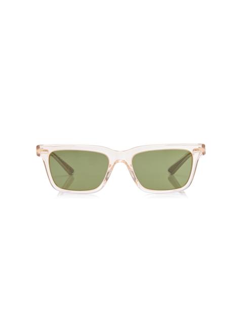Oliver Peoples BA Square-Frame Acetate Sunglasses neutral