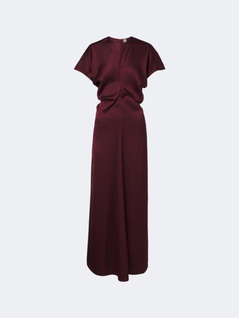 TOTEME Draped crêpe satin maxi dress