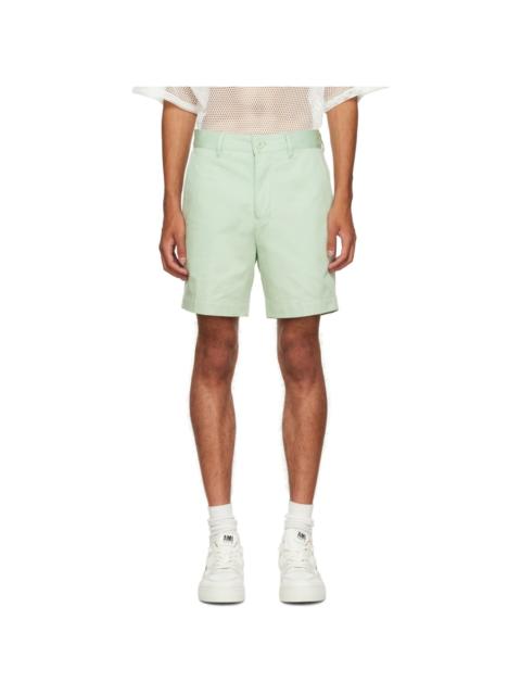 AMI Paris Green Chino Shorts