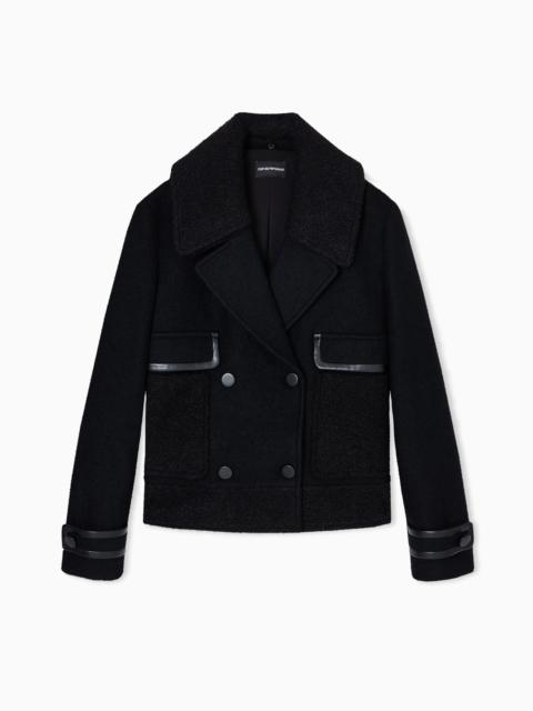 EMPORIO ARMANI DOUBLE BREASTED PEA COAT