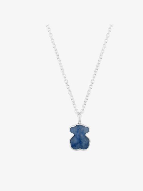 TOUS Silver New Color Necklace with Quartz with Dumortierite
