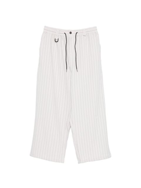 Y-3 striped drawstring trousers