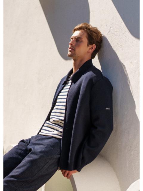 SAINT JAMES LUNEL Wool Zip Jacket