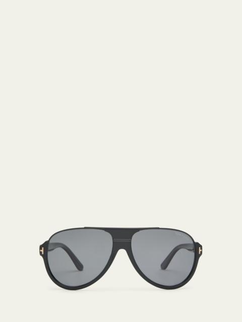 TOM FORD Men's Dimitry Polarized Acetate Sunglasses