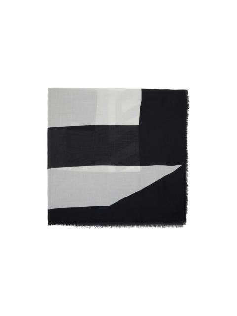 Givenchy Black Graphic Scarf