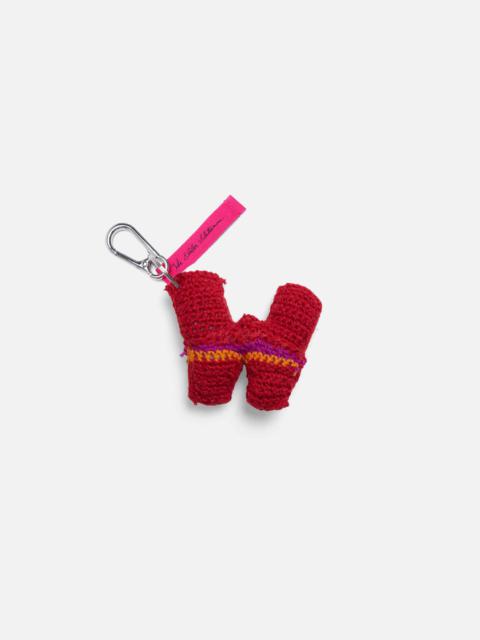 The Elder Statesman CROCHET LETTER KEYCHAIN CHARM