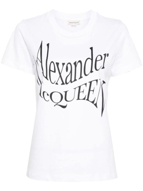 Alexander McQueen logo-print cotton T-shirt