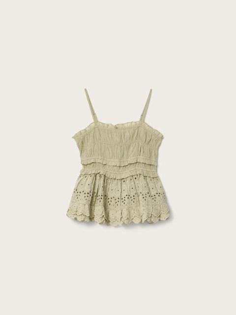 ALLSAINTS CAMILLE EMBROIDERED LACE TOP