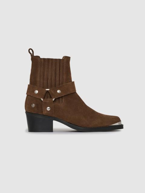 ANINE BING Mid Biker Boots - Tobacco