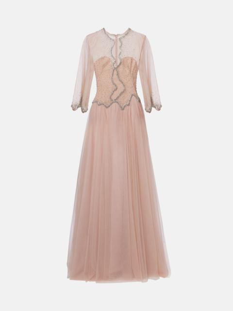 COSTARELLOS Evanna embellished tulle gown