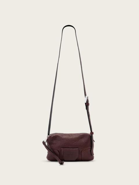 ALLSAINTS ARES LEATHER MICRO CROSSBODY BAG