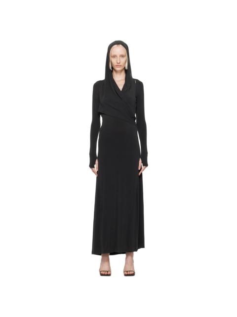 HYEIN SEO Black Hooded Maxi Dress