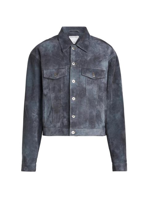 Bottega Veneta Men's Cloudy Suede Jacket - Cloudy Indigo