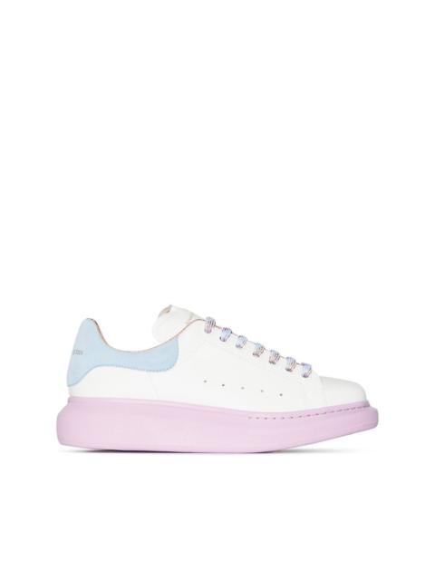 colour-block low-top sneakers