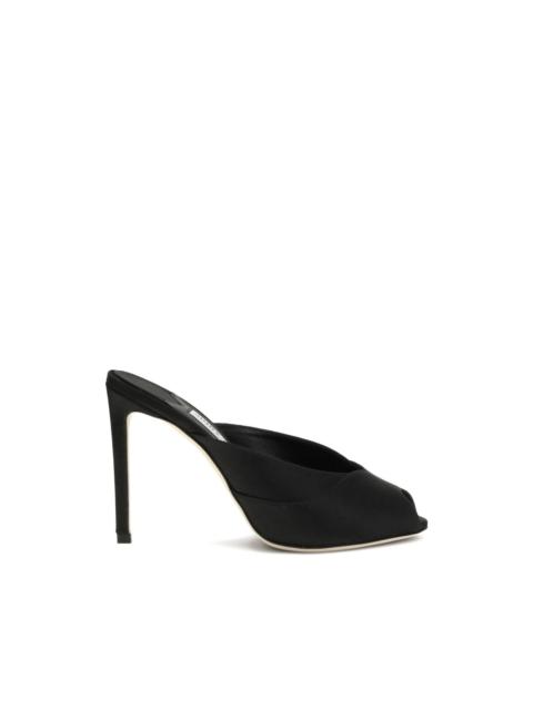 Brigitte peep-toe heeled mules