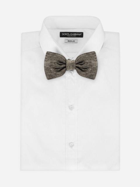 Dolce & Gabbana Tie-print silk jacquard bow tie
