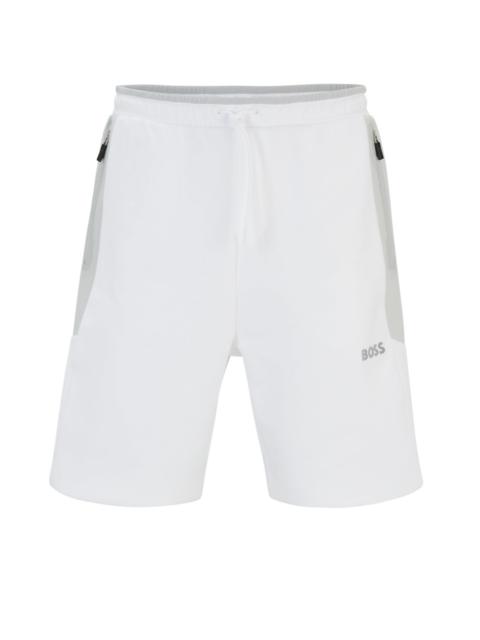 BOSS SHORTS WITH 3D-MOLDED LOGO