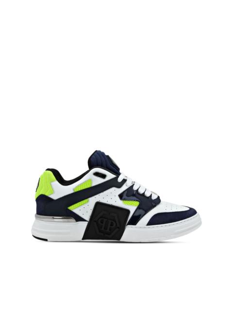 PHILIPP PLEIN Mix logo-patch sneakers
