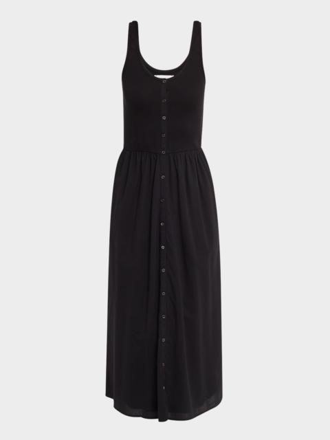 XÍRENA Fenix Sleeveless Mixed Media Midi Dress