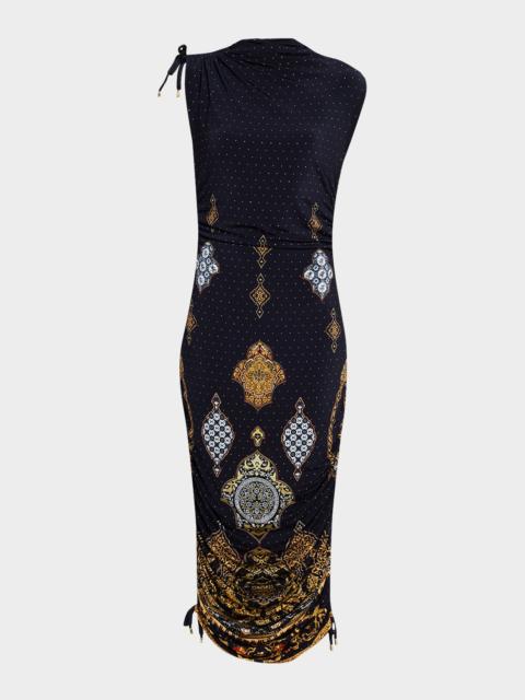 CAMILLA The Imperial Gate Asymmetric Ruched Jersey Dress