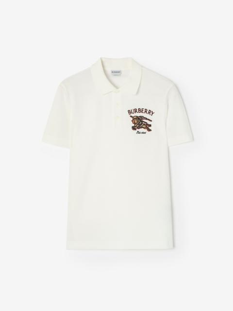 Burberry Knight Check Cotton Polo Shirt