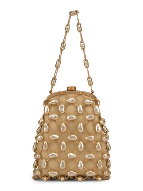 Cult Gaia Women's Brielle Imitation Pearl-Embellished Leather Wristlet - Champagne Pearl