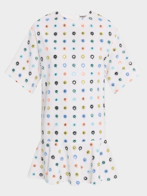 ESSENTIEL ANTWERP Iherko Mirror Embroidered Mini Dress