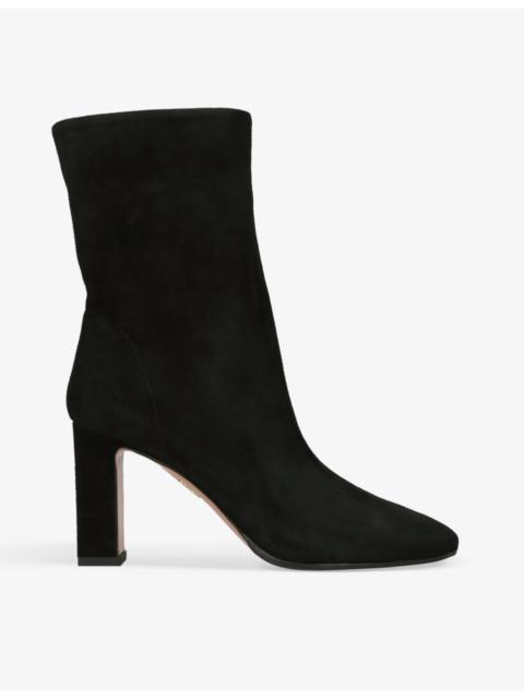 AQUAZZURA Manzoni suede heeled ankle boots