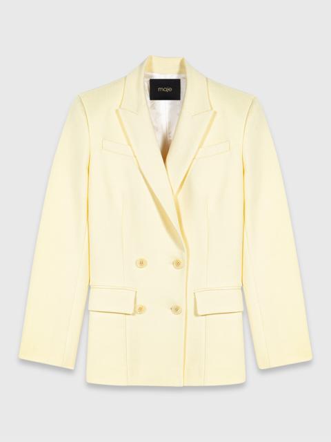 maje Double-breasted suit jacket