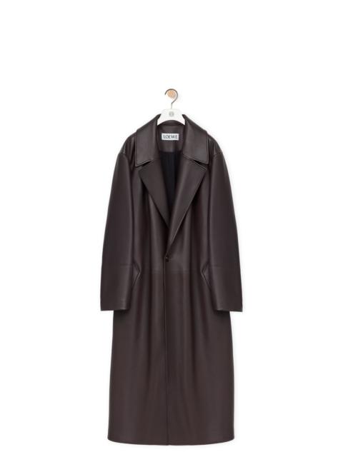 Loewe Pleated coat in nappa lambskin