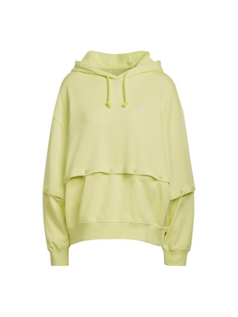 adidas (WMNS) adidas Always Original Snap-Button Hoodie 'Yellow' HC5435